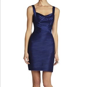 ⚡️FINAL PRICE⚡️ EUC BCBG Rivas dress - satin navy